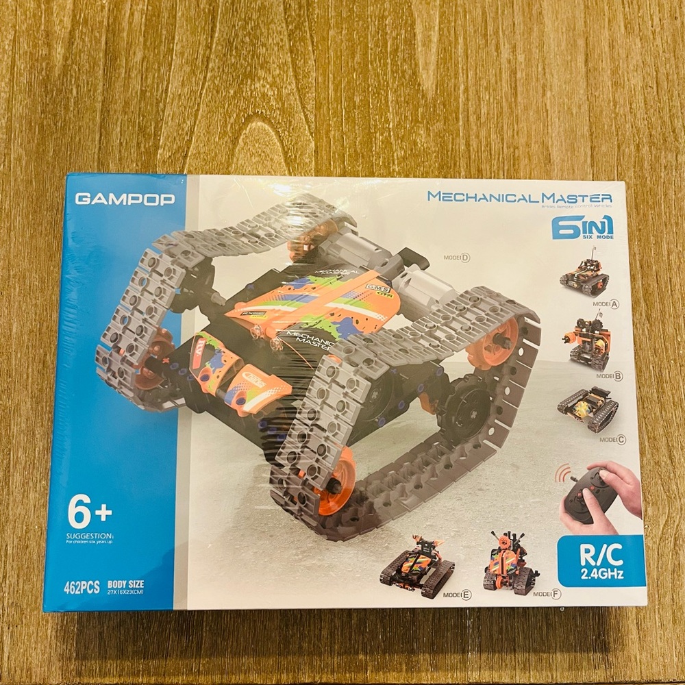 NEW!! Mechanical Master Remote Control Flip Car Robot Building Toys Gift/STEM